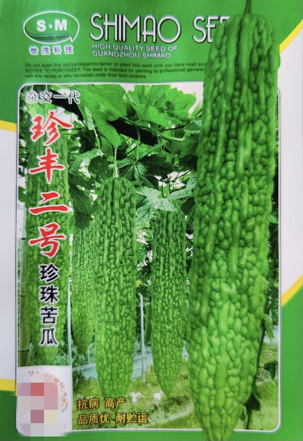邵东市基地种植珍珠苦瓜 珍丰二号苦瓜种子（10克）油绿光泽 产量高
