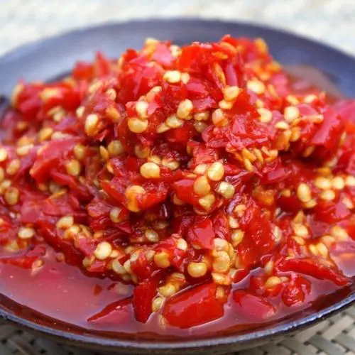 颍上县红剁椒 剁椒酱，无把全红艳红，线椒辣椒加工而成含盐量20%