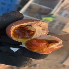 天津蓟县麻酱鸡蛋，主要是低盐，沙中带油，